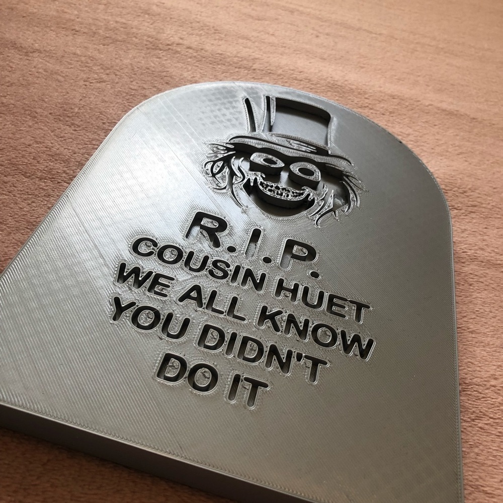 Hat Box Ghost 3D Printed Art - Picture 2 of 3